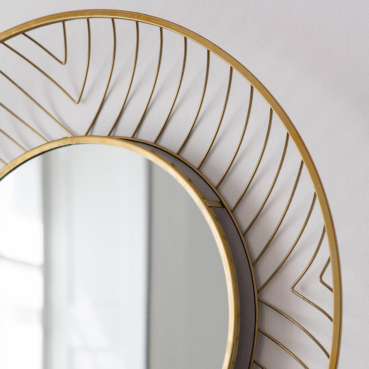 Chloe Wall Mirror 80cm Gold Effect – image 2