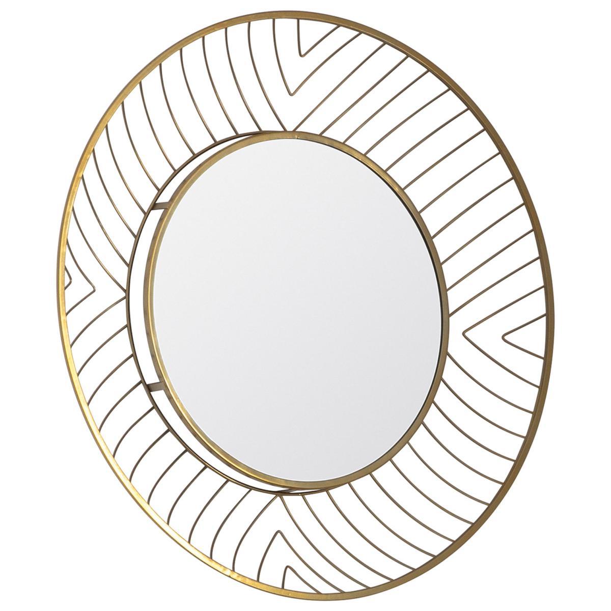 Chloe Wall Mirror 80cm Gold Effect – image 3
