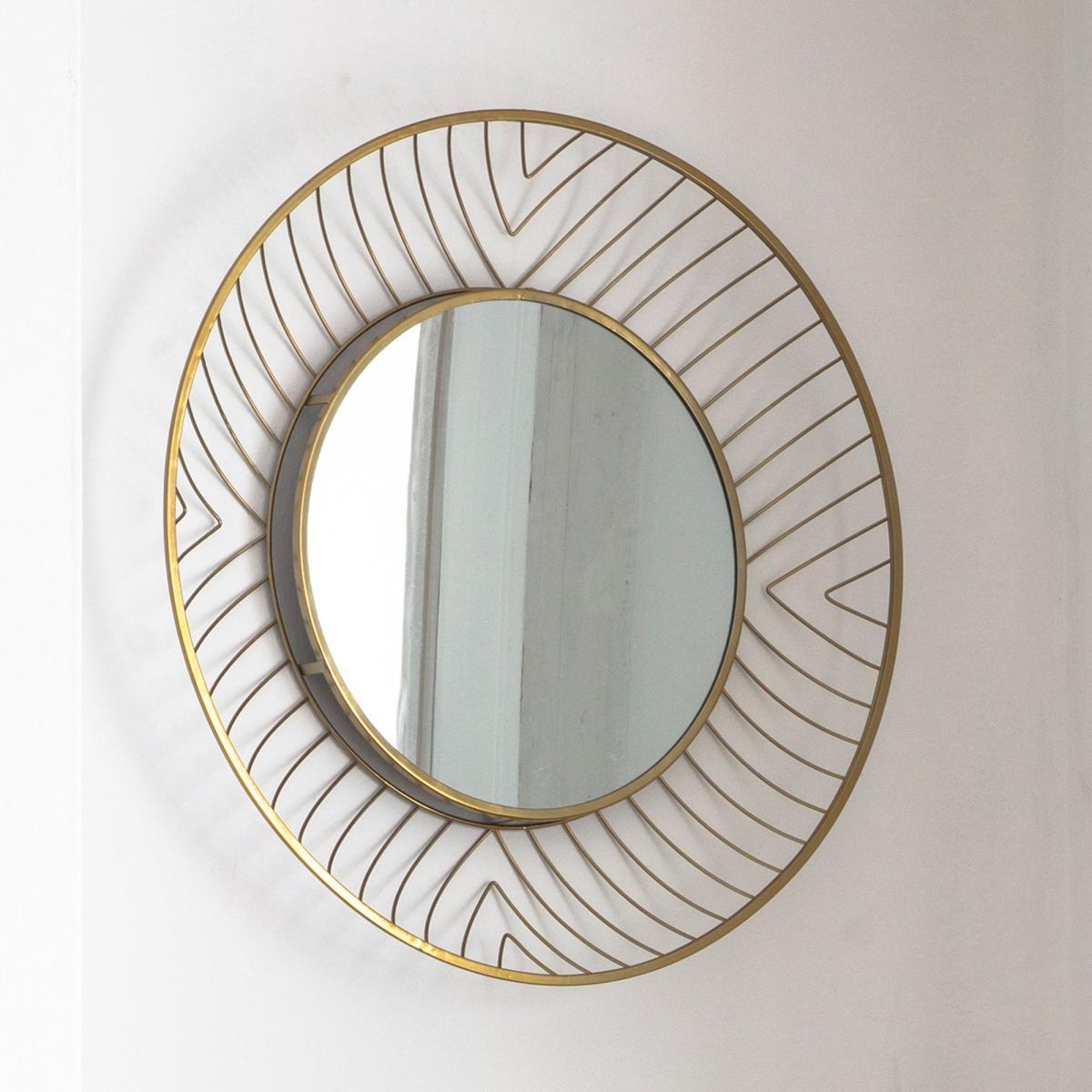 Chloe Wall Mirror 80cm Gold Effect – image 1