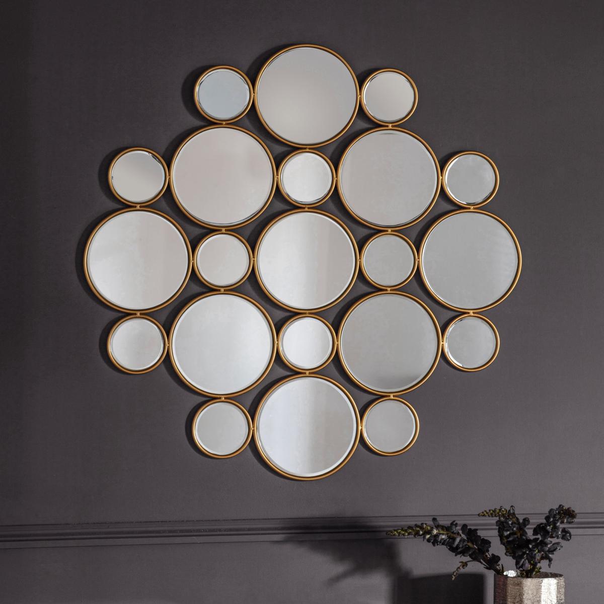Wallis Circles Mirror Gold Effect – image 1