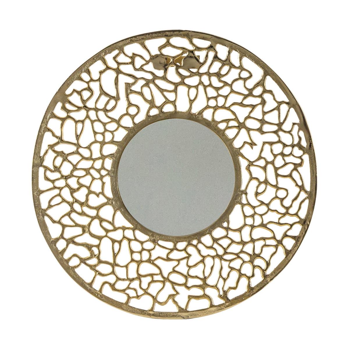 Vance Round Mirror 52cm Gold Effect – image 3
