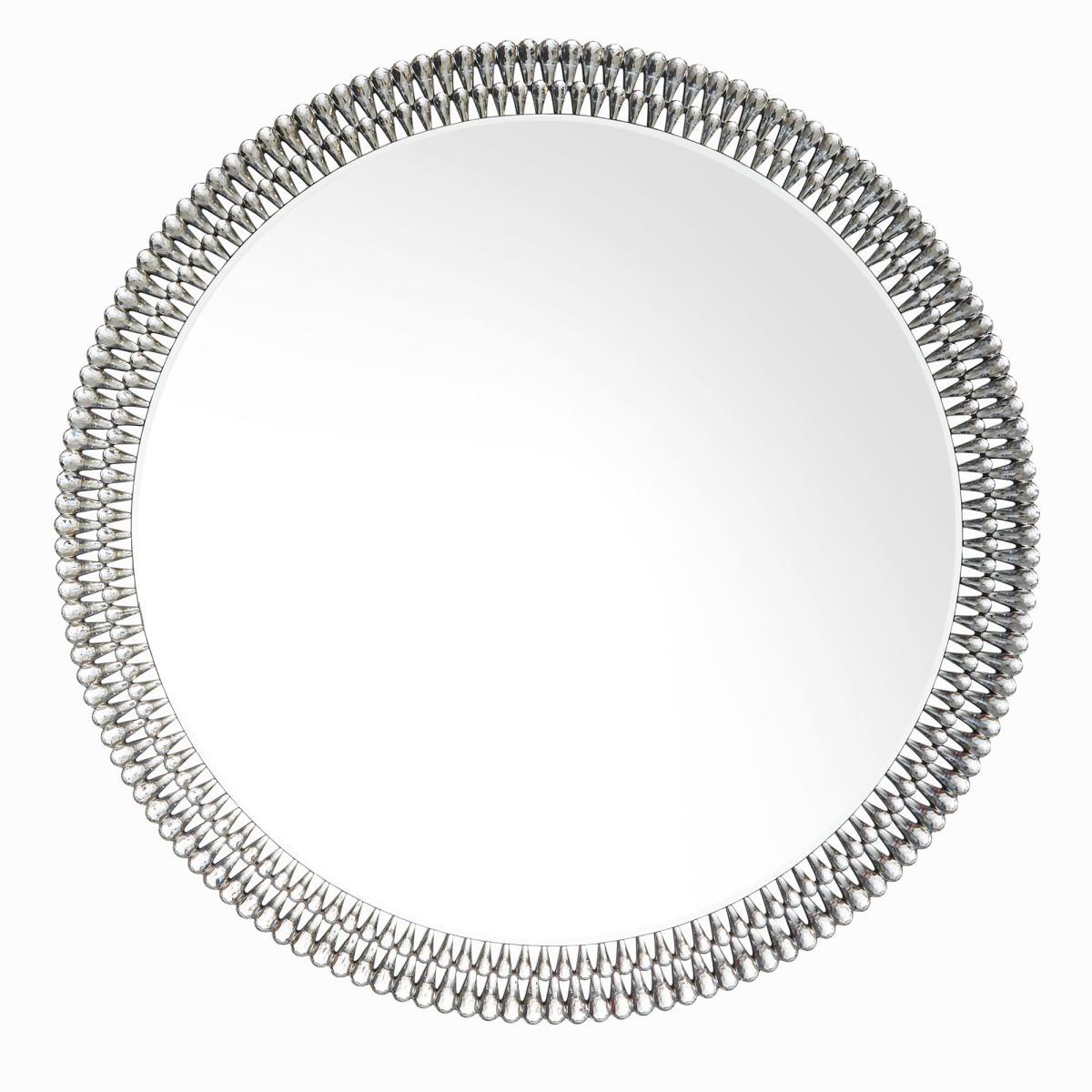Glam Gem Edge Round Mirror 100cm Black – image 2