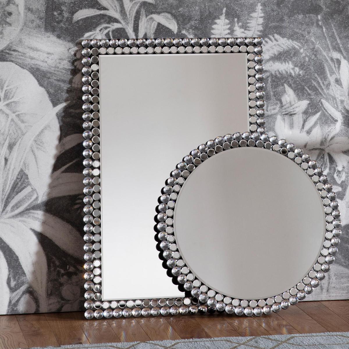 Elida Rectangle Mirror 60 x 90cm Silver – image 2