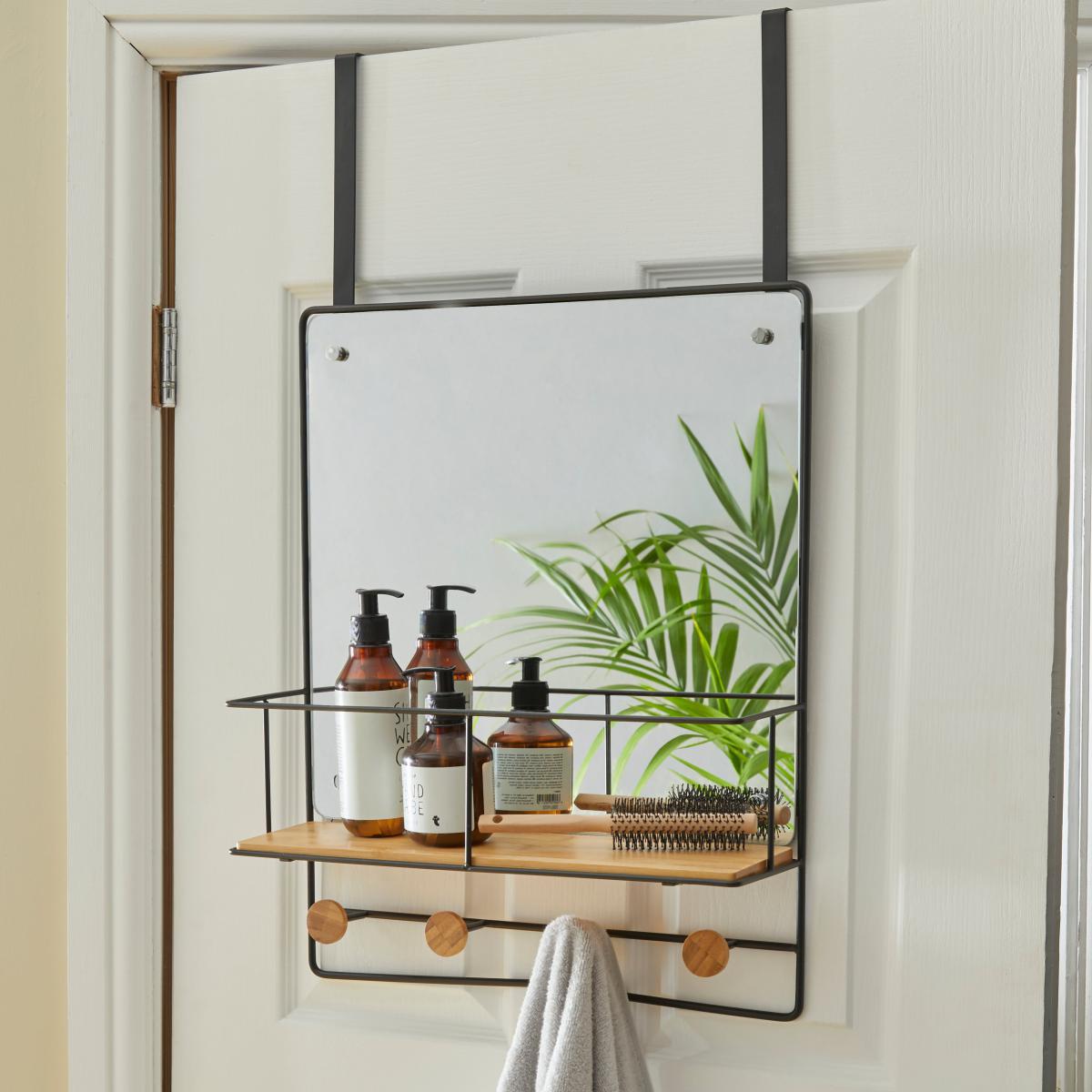 Black Overdoor Mirror Black – image 1