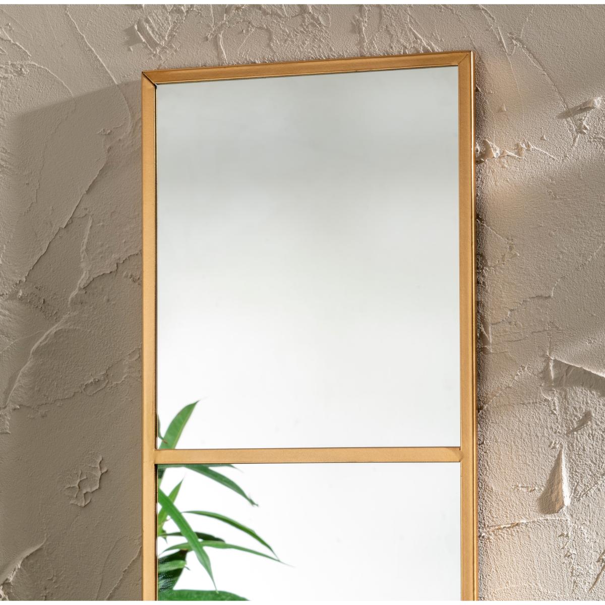 Window Mirror 85x25cm Gold Effect Outdoor Gold Effect – image 2