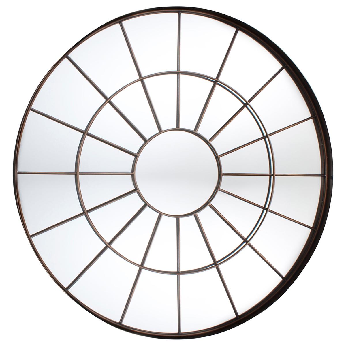 Villisca Round Wall Mirror, 101cm Bronze – image 3