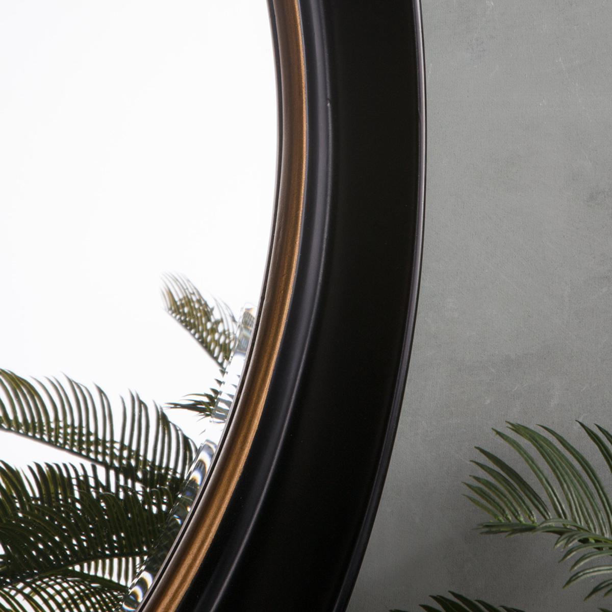 Burford Wall Mirror Black and Gold Effect Black – image 2