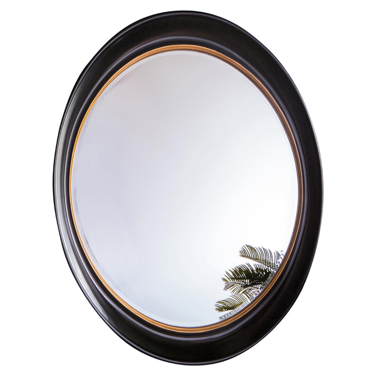 Burford Wall Mirror Black and Gold Effect Black – image 3