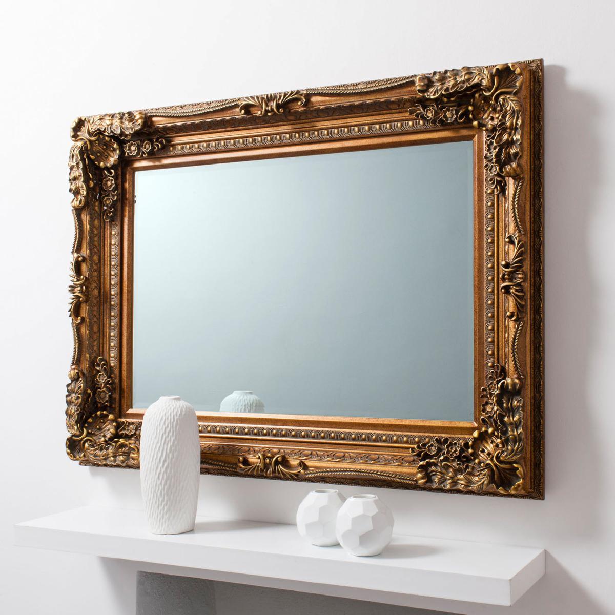 Louis Gold Effect 120x90cm Wall Mirror Gold Effect – image 1