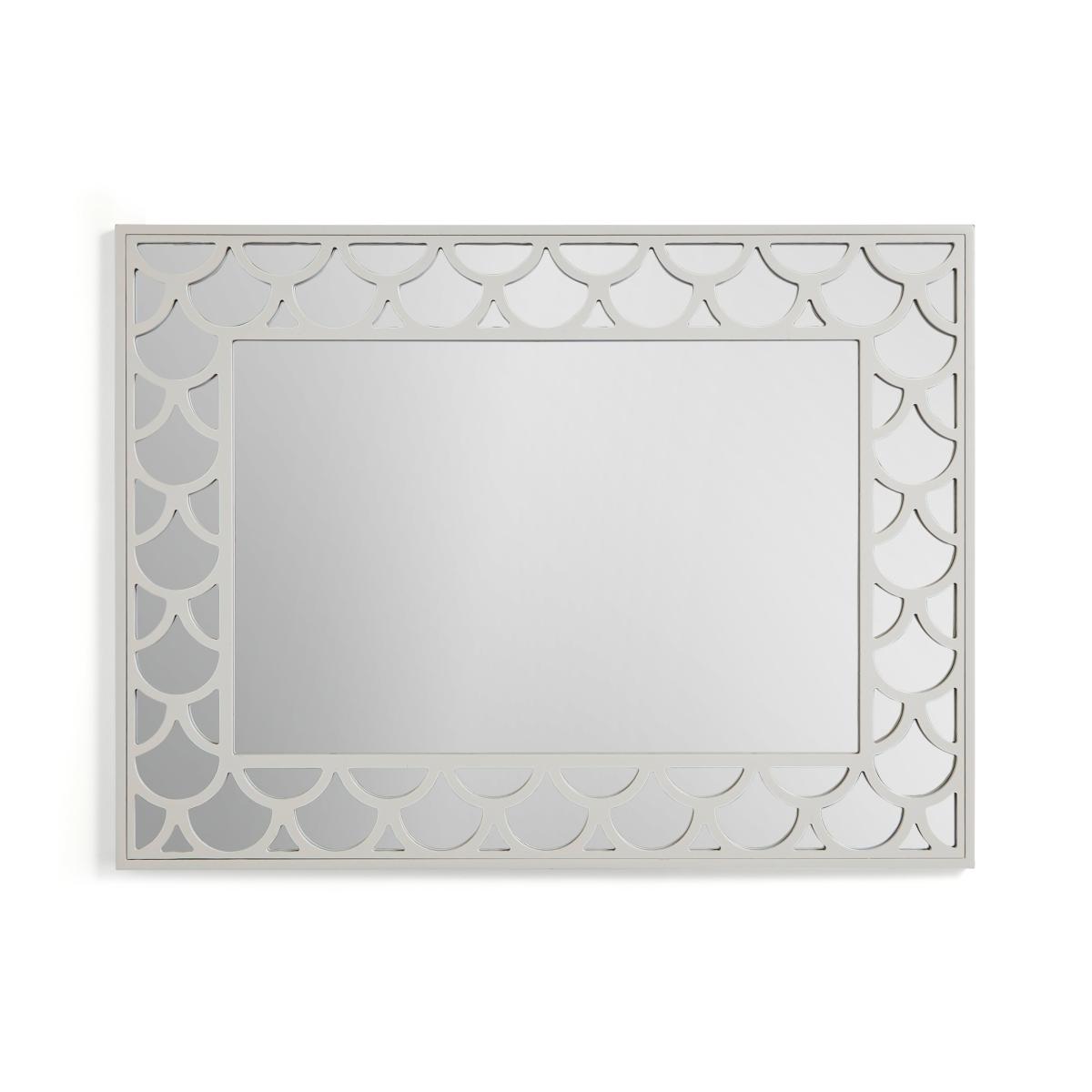 Patterned Edge Wall Mirror Natural – image 3