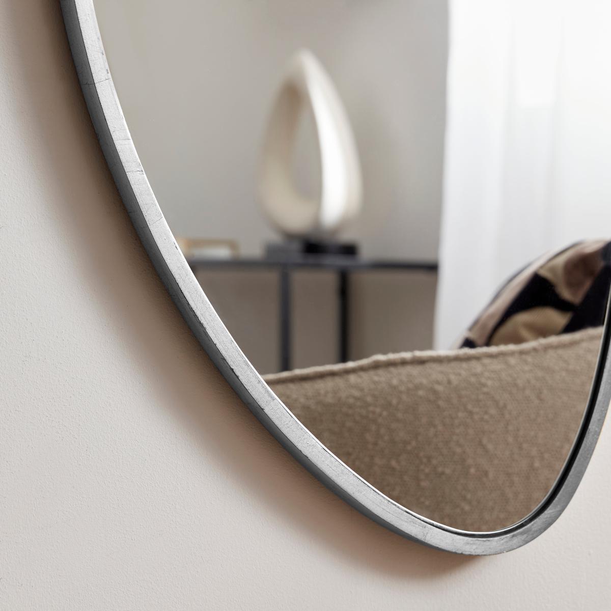 Pebble 120cm x 45cm Wall Mirror Silver – image 2