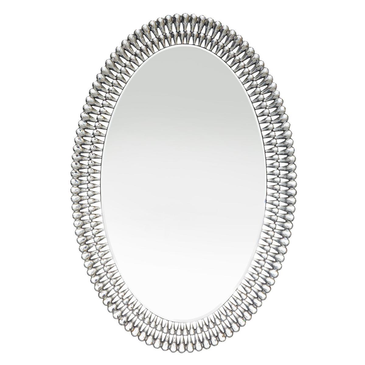 Glam Gem Edge Oval Mirror Black – image 2