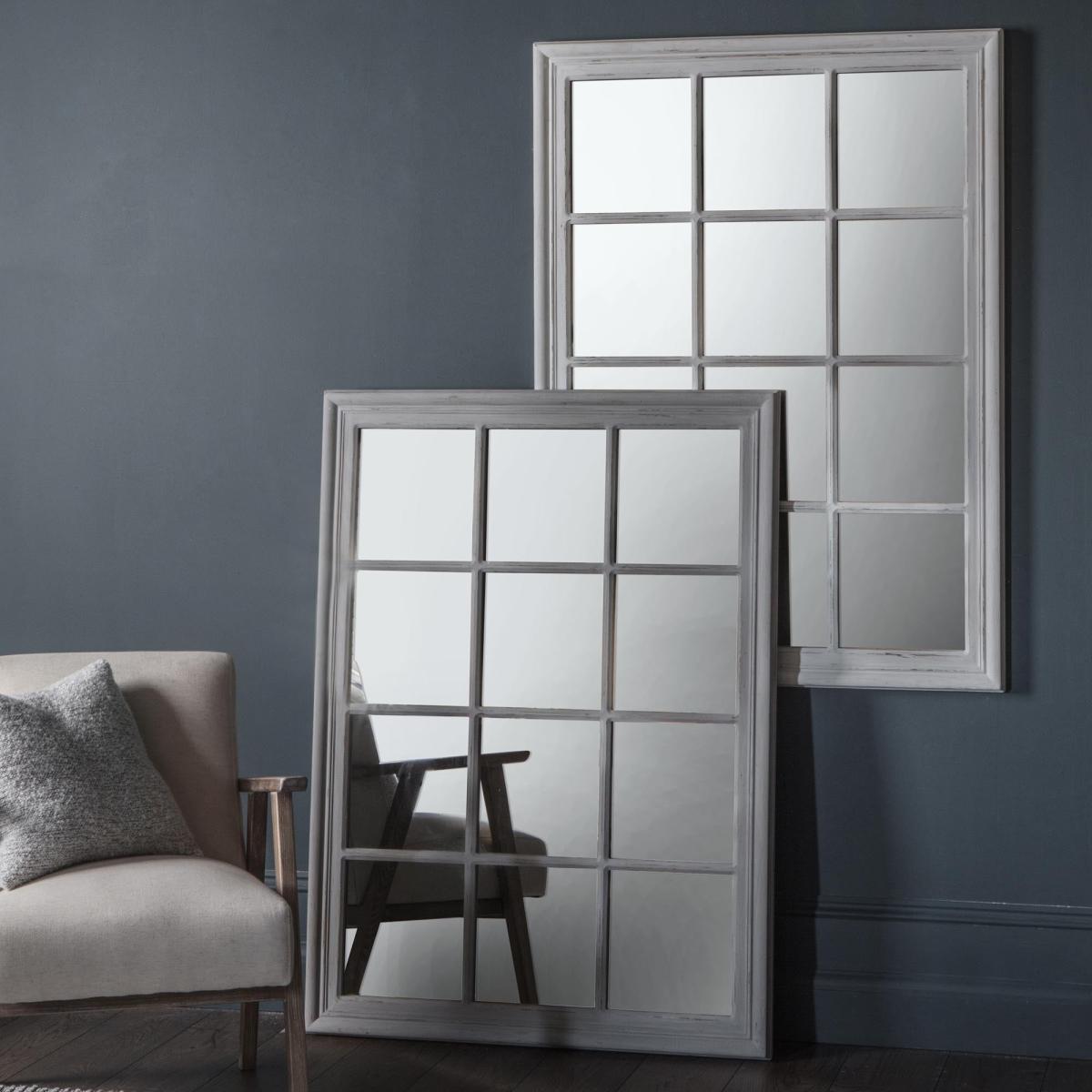 Lenox Mirror Antique White 95 x 130cm White – image 2