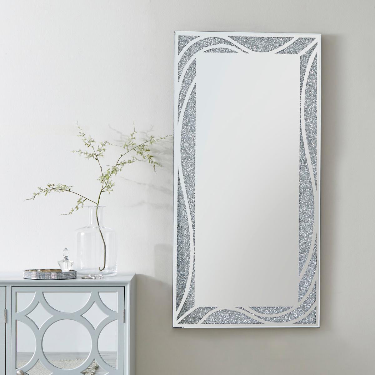 Mirage Full Length Mirror Silver Effect – image 1