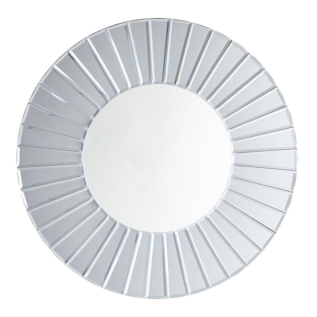 Smoked Round Mirror 65cm Grey – image 3