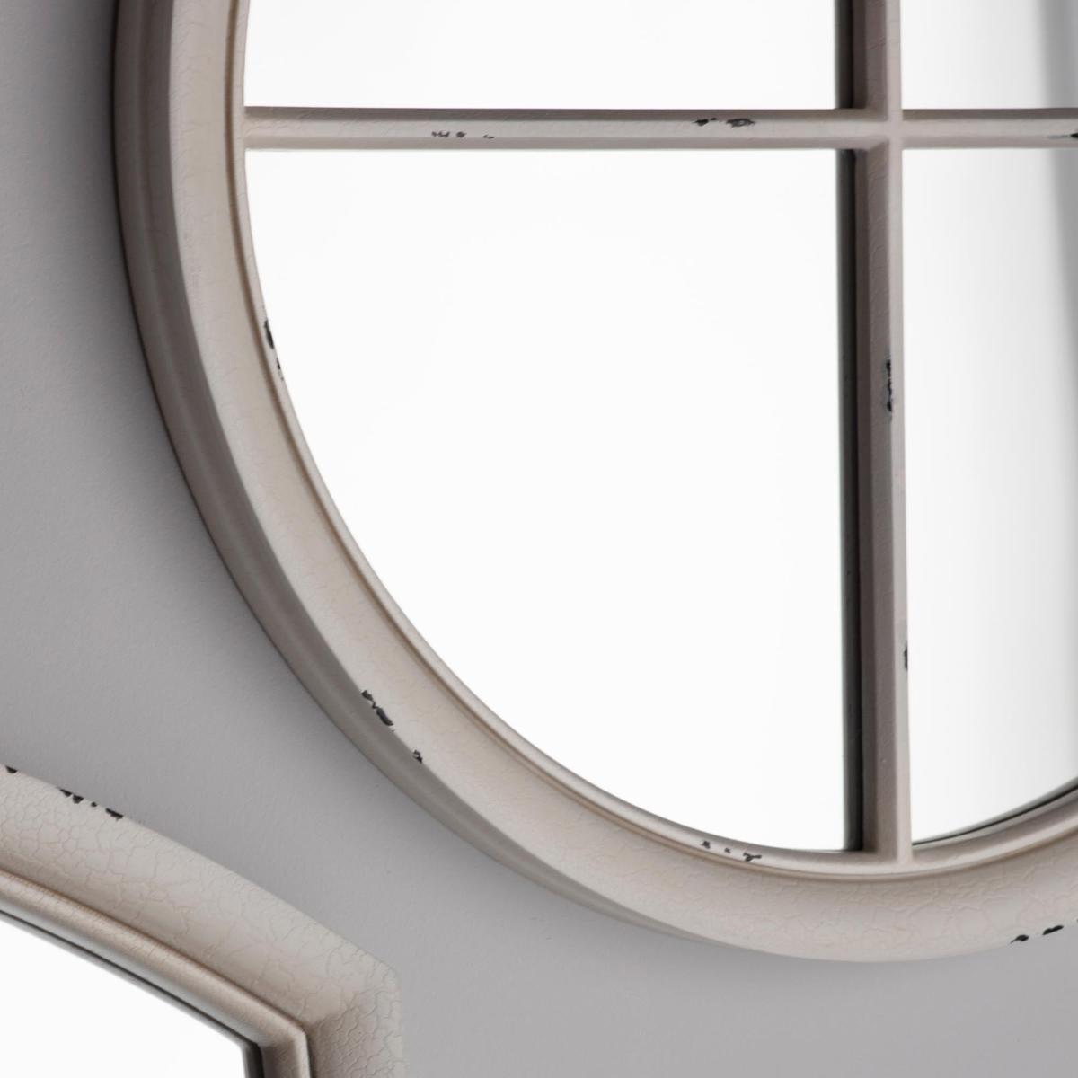 Holt Round Mirror 60cm White White – image 2