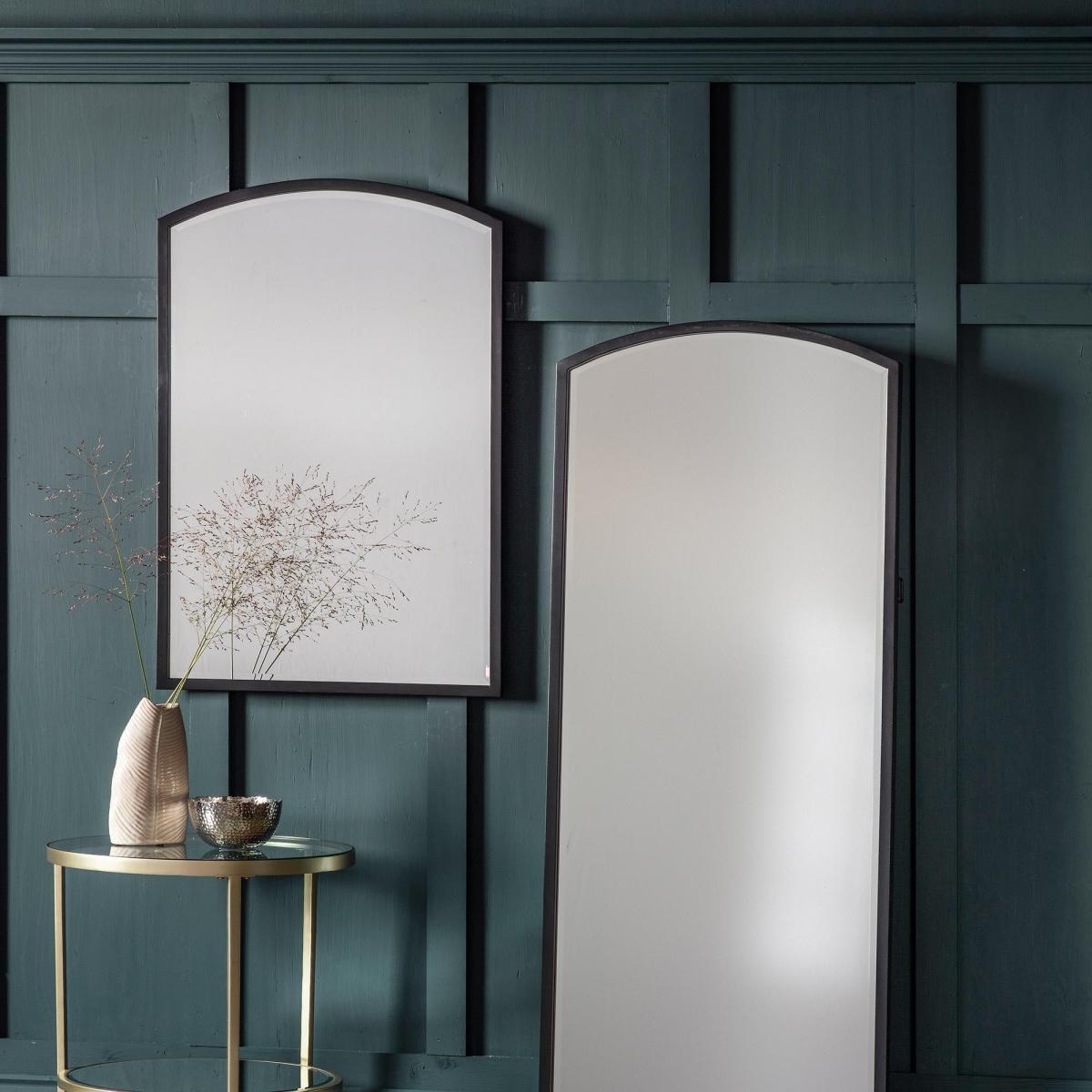 Henty Arch Mirror 60 x 90cm Black Black – image 2