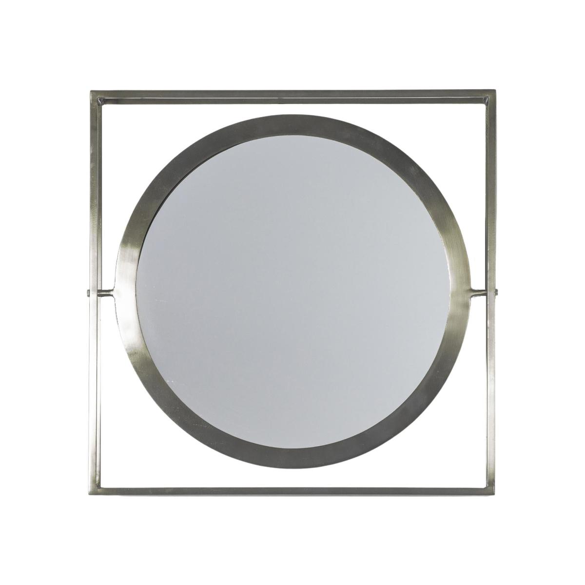 Moneta Round Mirror 61cm Zinc Silver – image 3