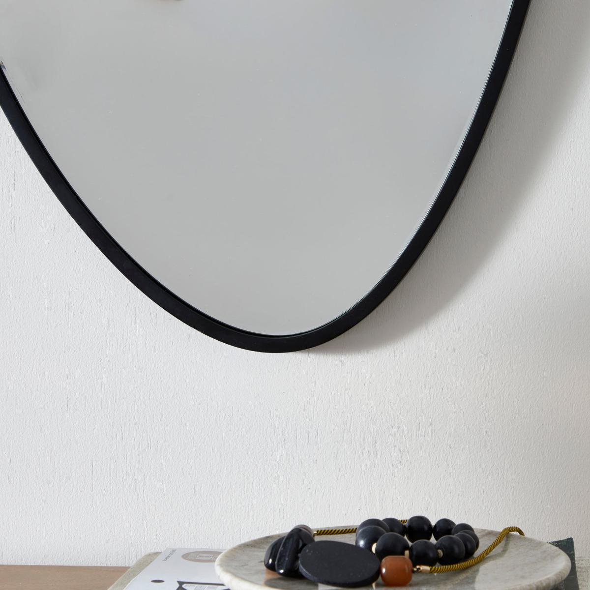 Pebble Mirror 50cm x 70cm Black – image 3