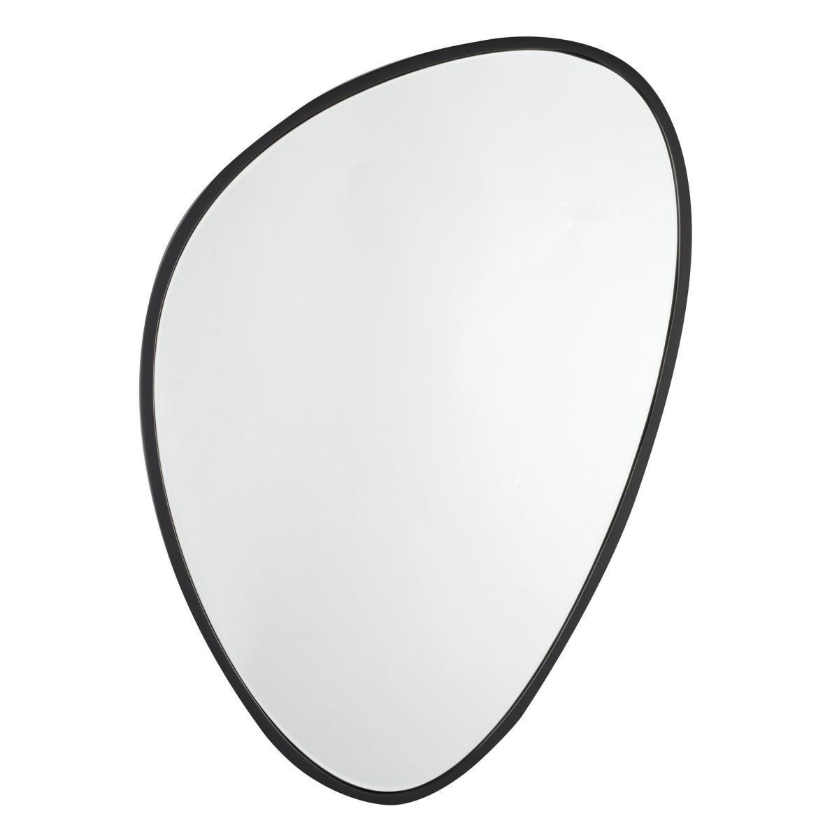 Pebble Mirror 50cm x 70cm Black – image 4