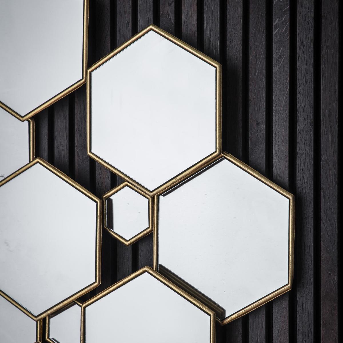 Octon Mirror 120 x 64cm Gold Effect – image 2