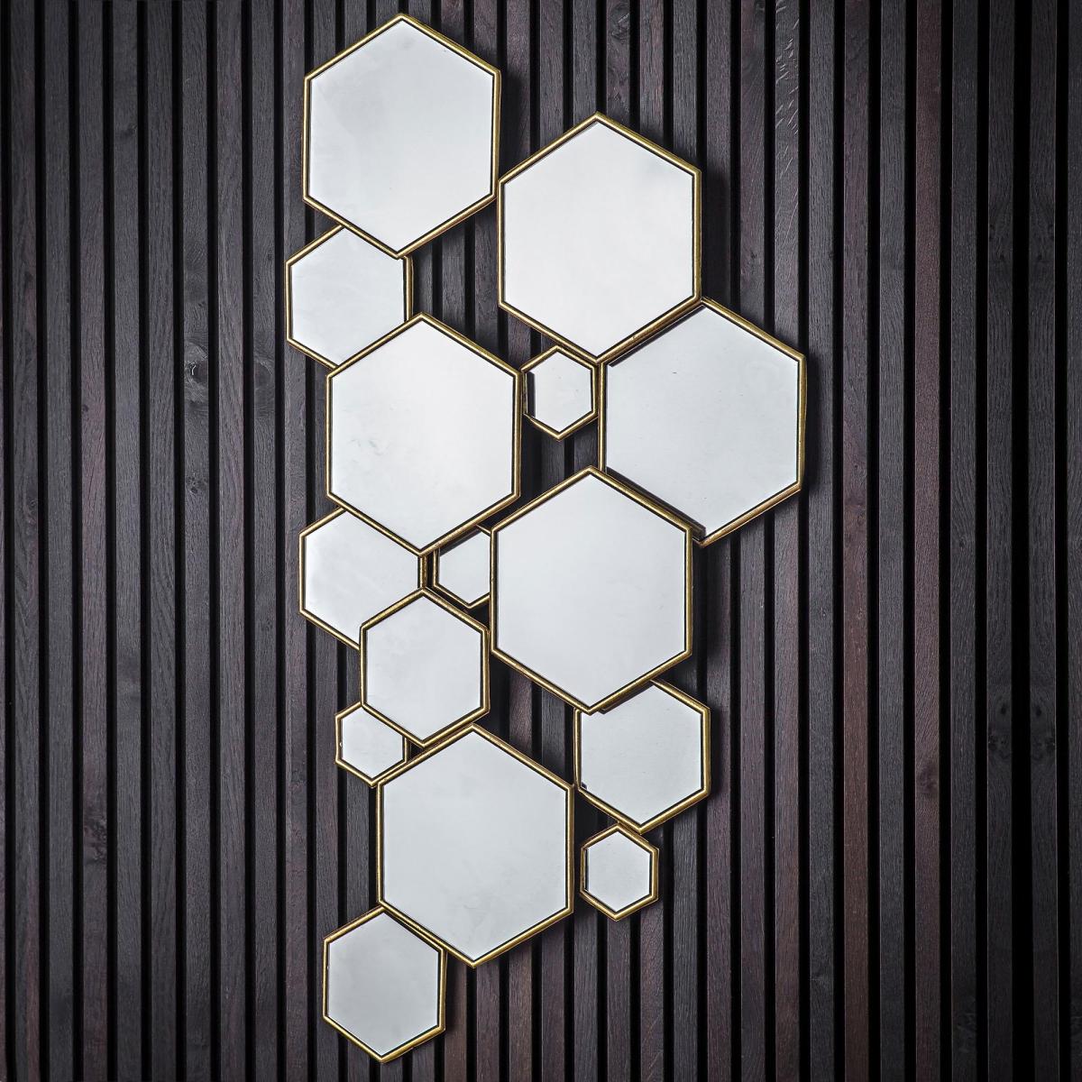 Octon Mirror 120 x 64cm Gold Effect – image 1