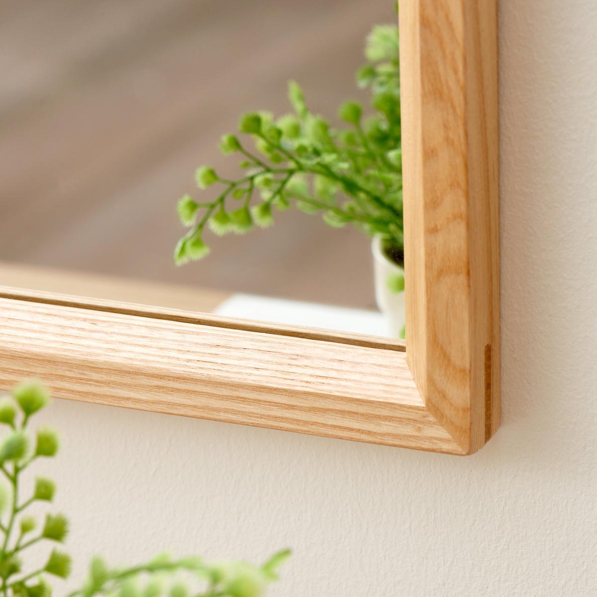 Ashwood Framed Wall Mirror 60cm x 50cm Natural – image 2