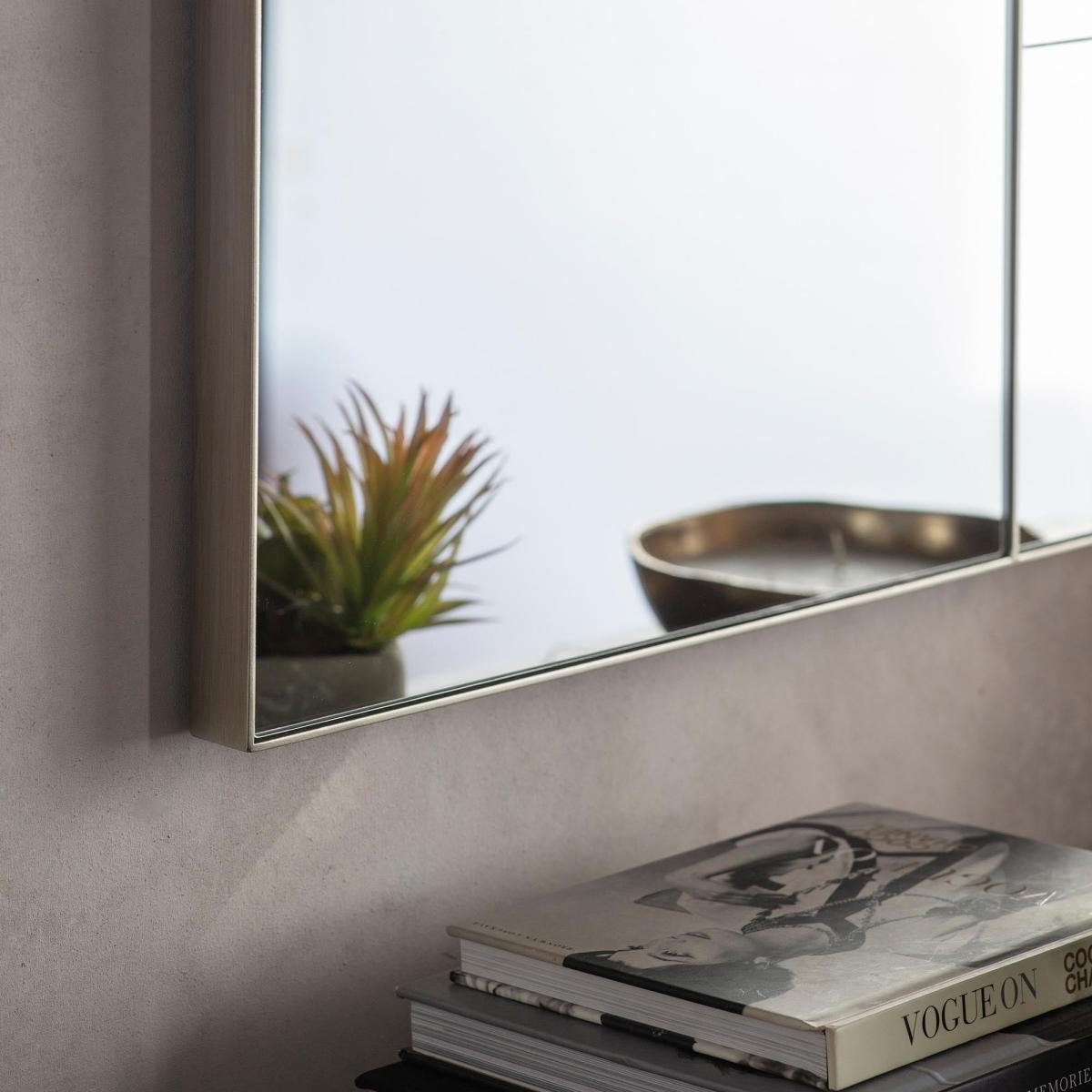 Fulton Mirror  81 x 122cm Silver Silver – image 2
