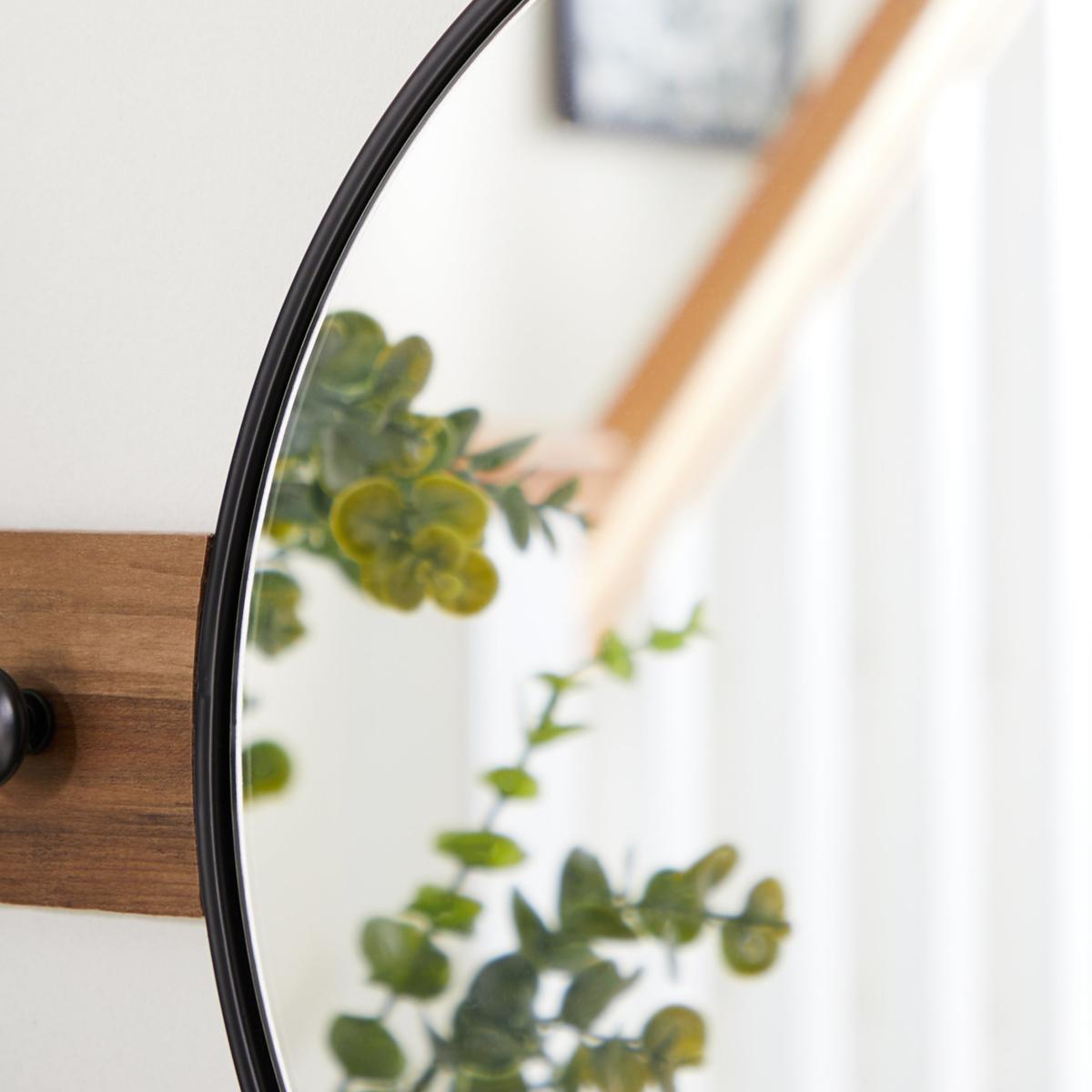 Fulton Hallway Storage Mirror Black – image 2