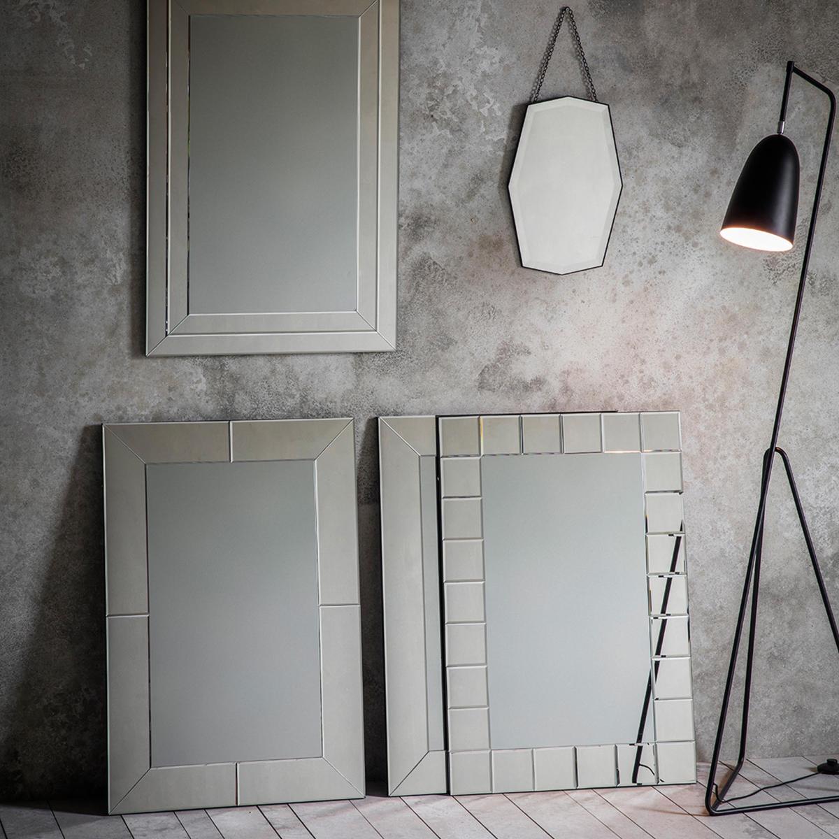 Nalsea Rectangle Mirror 60 x 90cm Silver – image 2