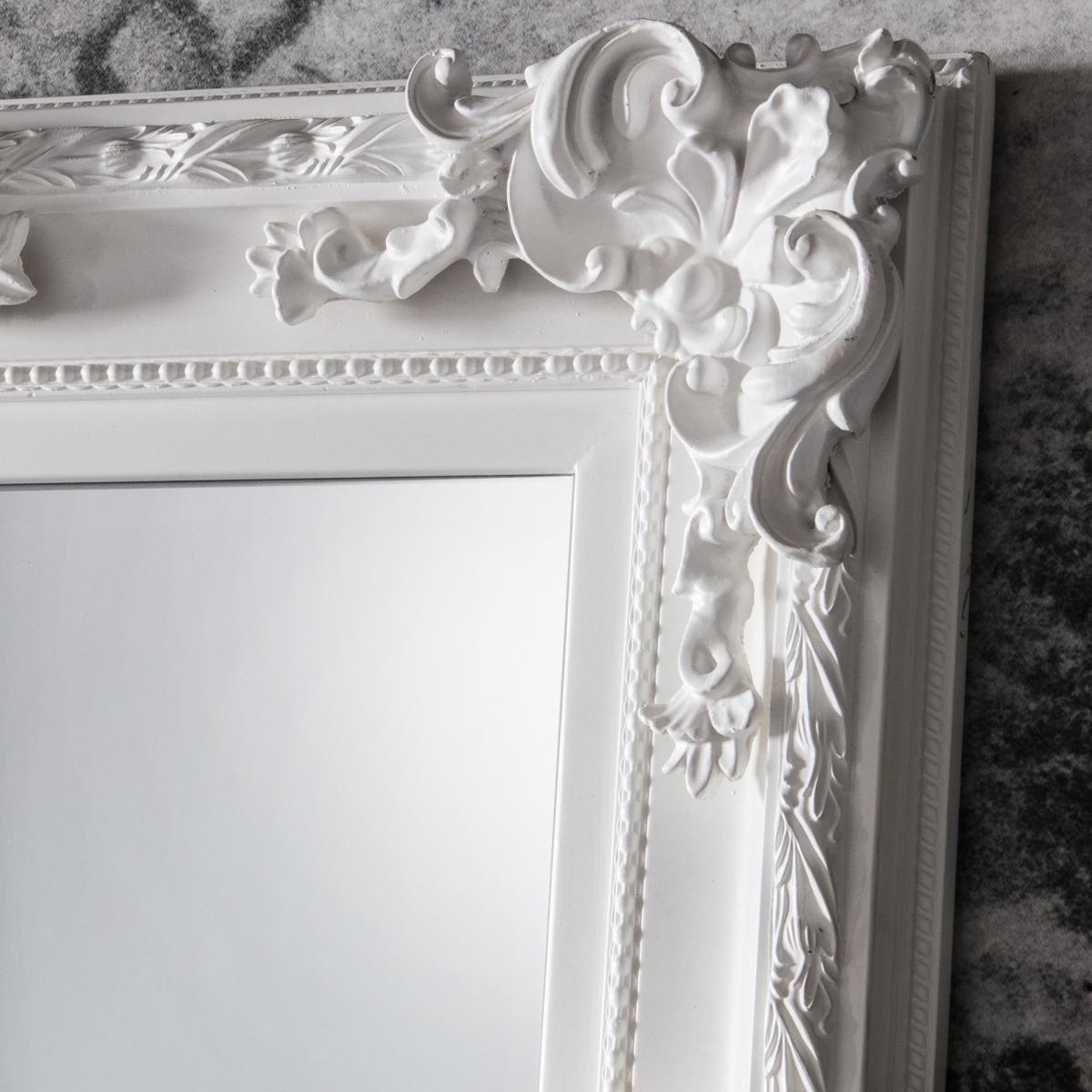 Liberty Rectangle Mirror  114 x 83cm White White – image 3