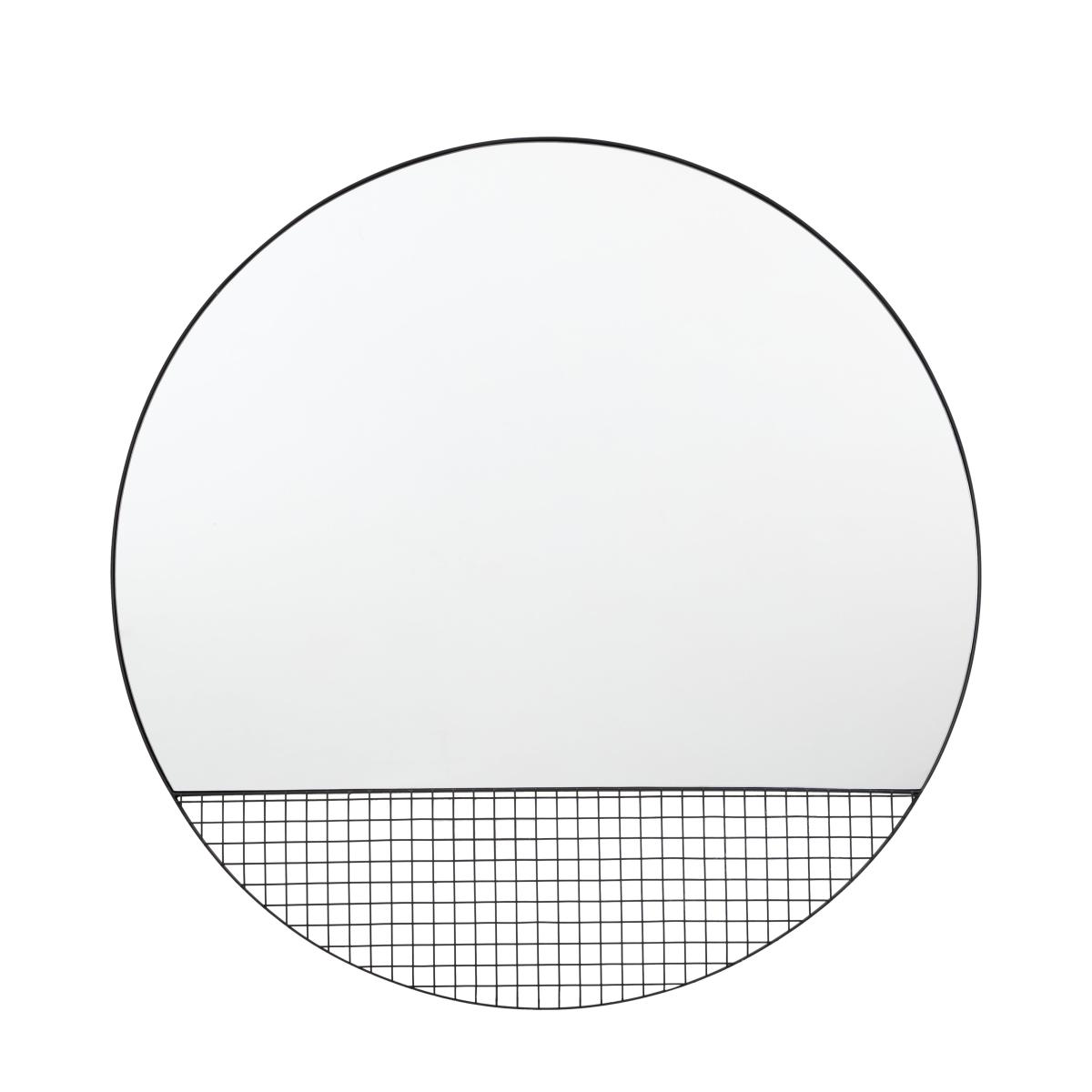 Otley Black Round Wall Mirror Black – image 4