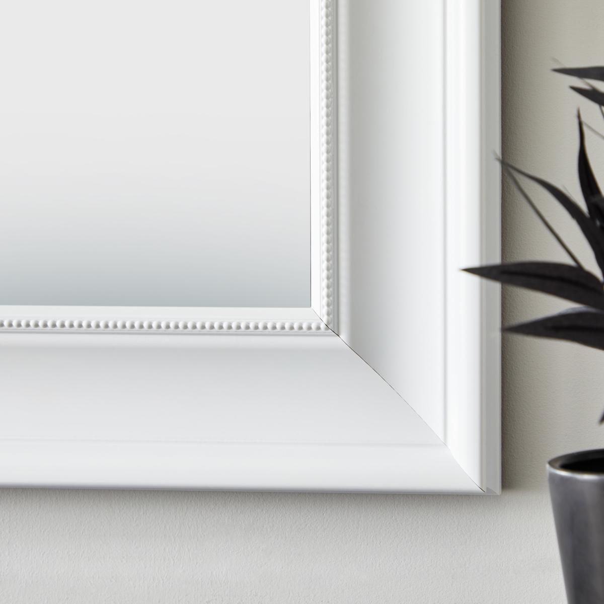 Midi Rectangle Wall Mirror White – image 2