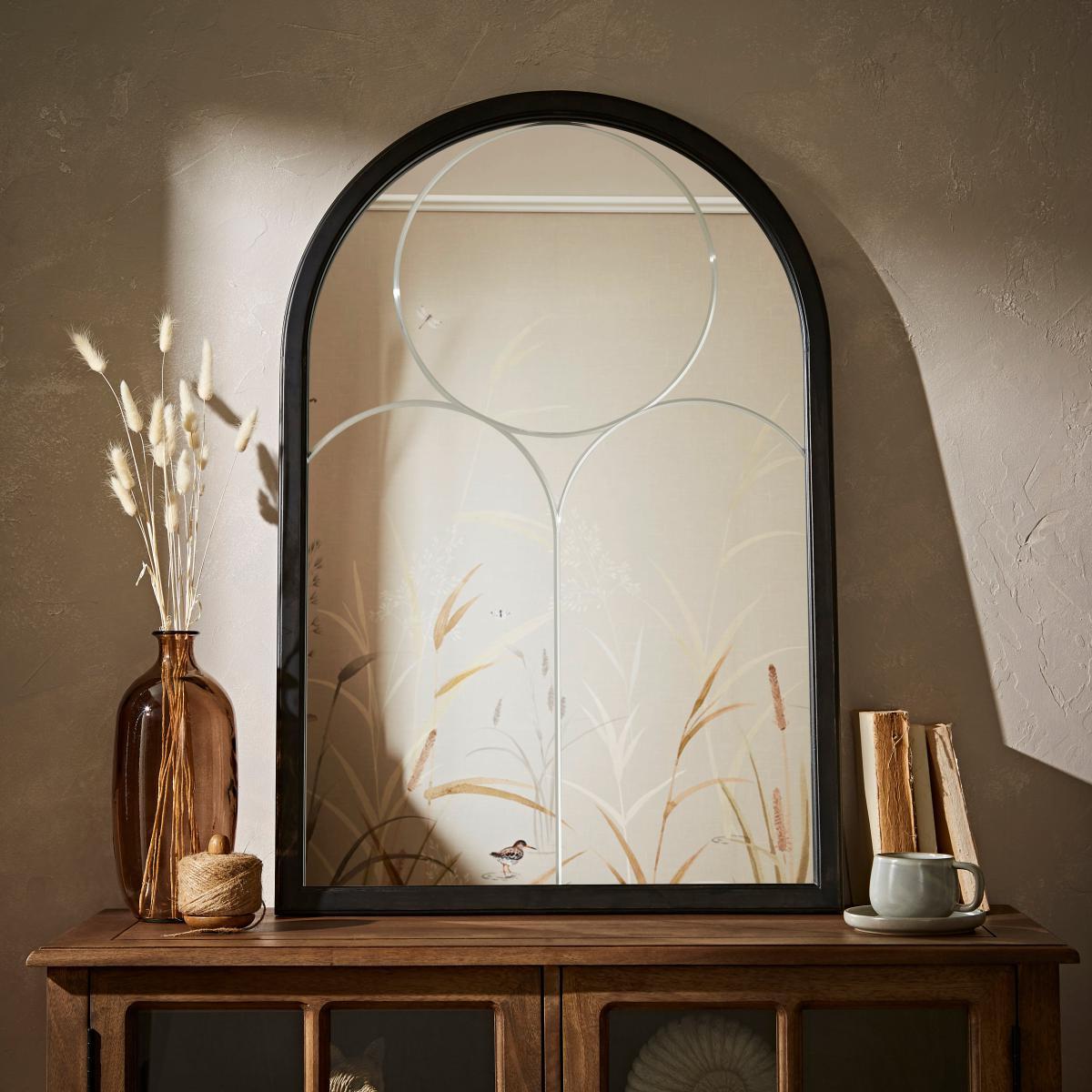 Window Wall Mirror Black – image 1