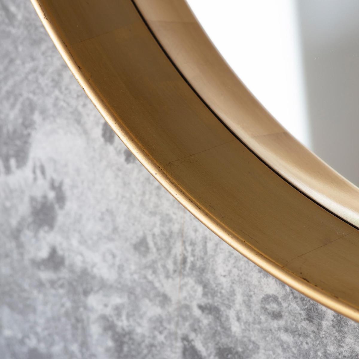 Savona Round Mirror 95cm Gold Effect – image 2