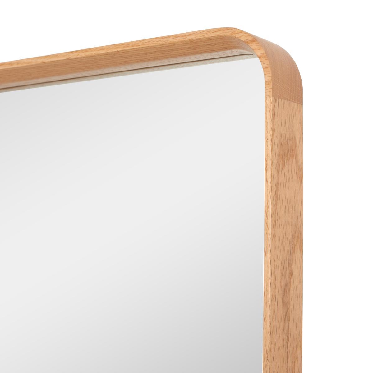 Elements Solid Oak Squoval Mirror 75x55cm Light Oak – image 4