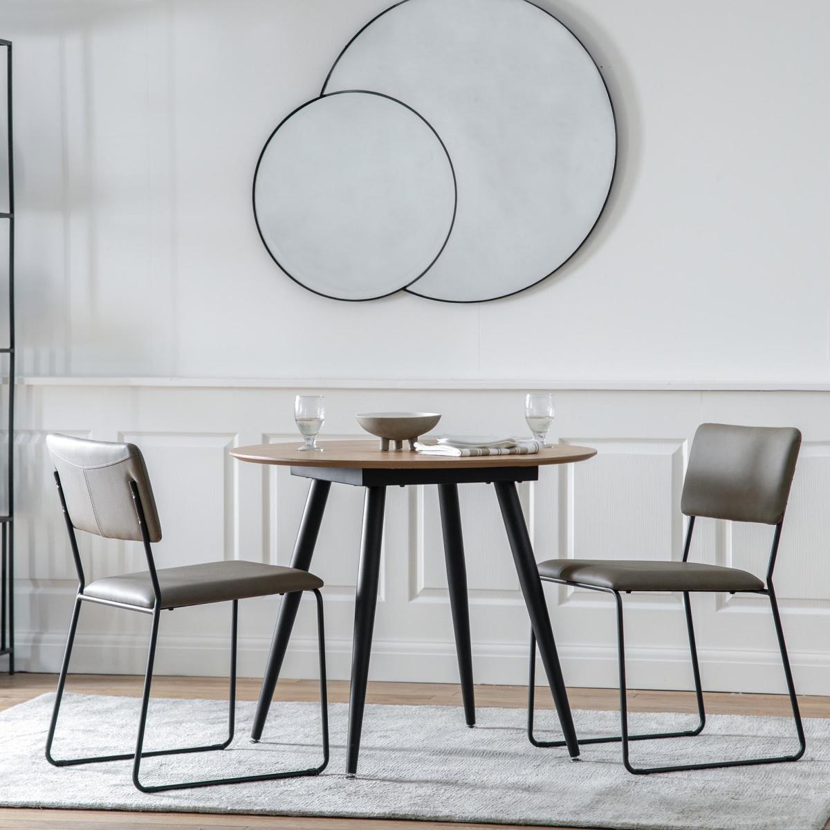Ongar Mirror 108 x 90cm Black – image 1