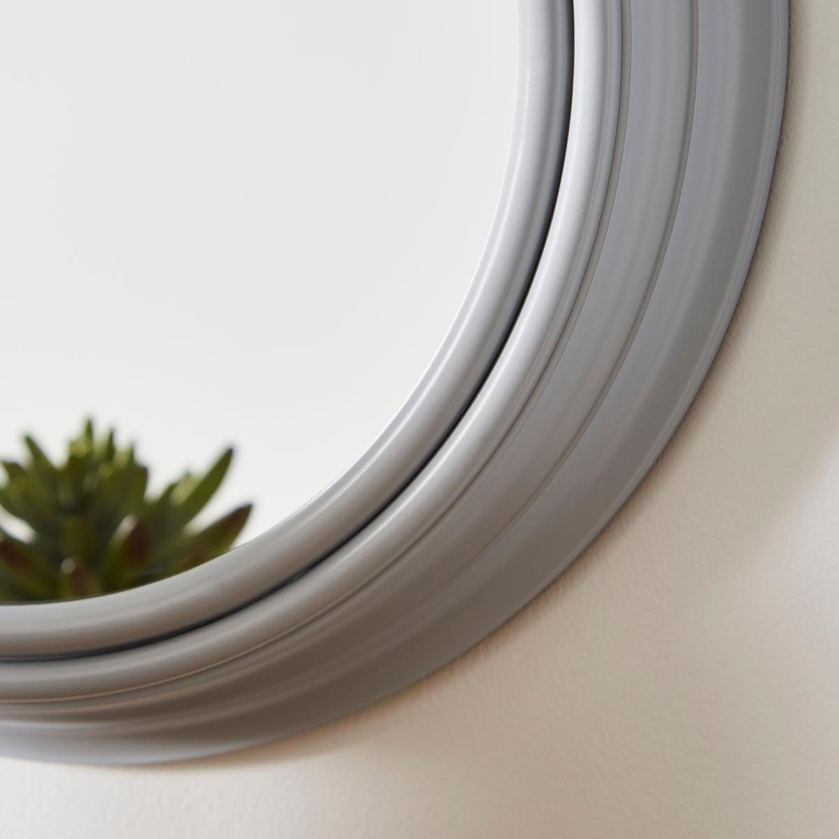 Round Mirror 30cm Grey – image 2