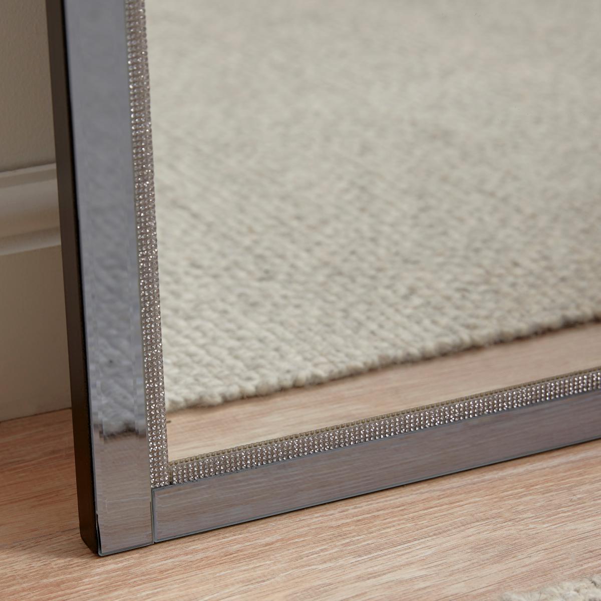 Diamante Smoked Full Length Mirror 165x40cm Smoke (Grey) – image 2