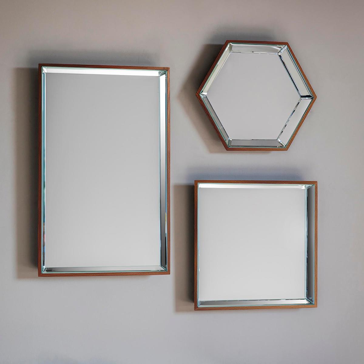 Set of 6 Parc Hexagon Mirrors Copper – image 3