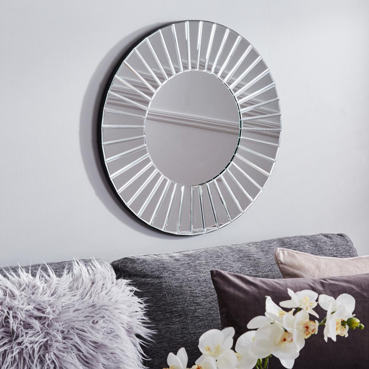 Round Wall Mirror 65cm Clear – image 1