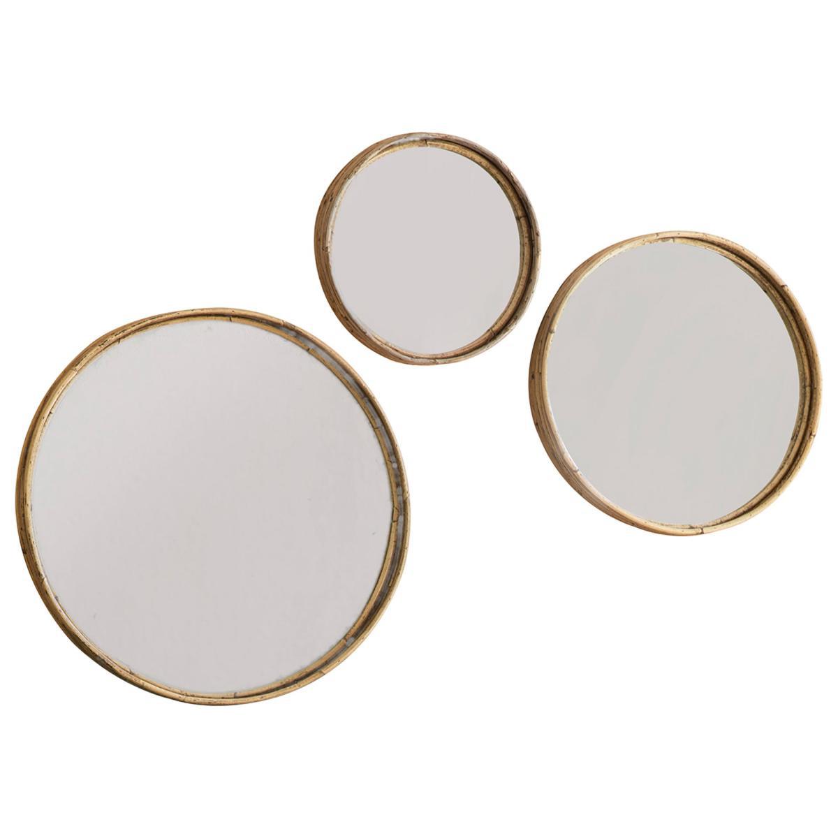 Buxton Set of 3 Natural Mirrors Natural – image 3