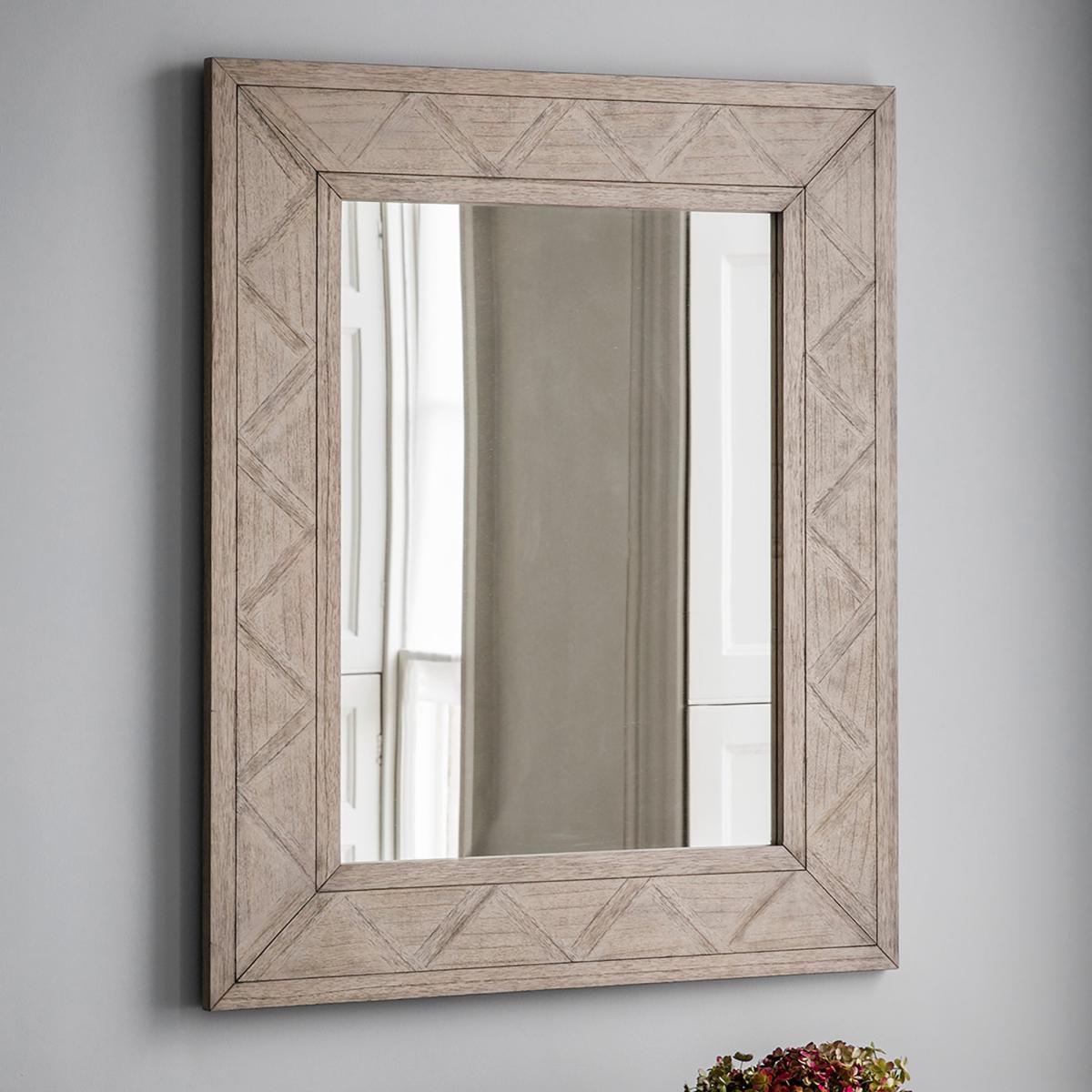 Mystic Mirror 90 x 110cm Light Wood – image 2