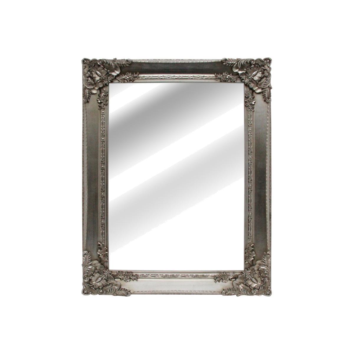 Roma Silver Effect Wall Mirror Silver Effect – image 1