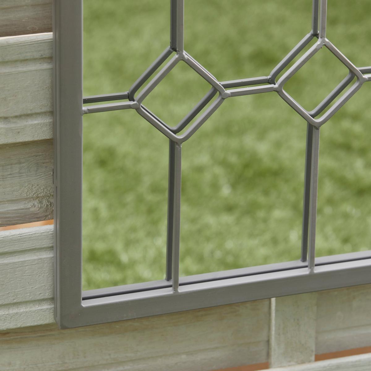 Florence Grey Outdoor Mirror Grey – image 2