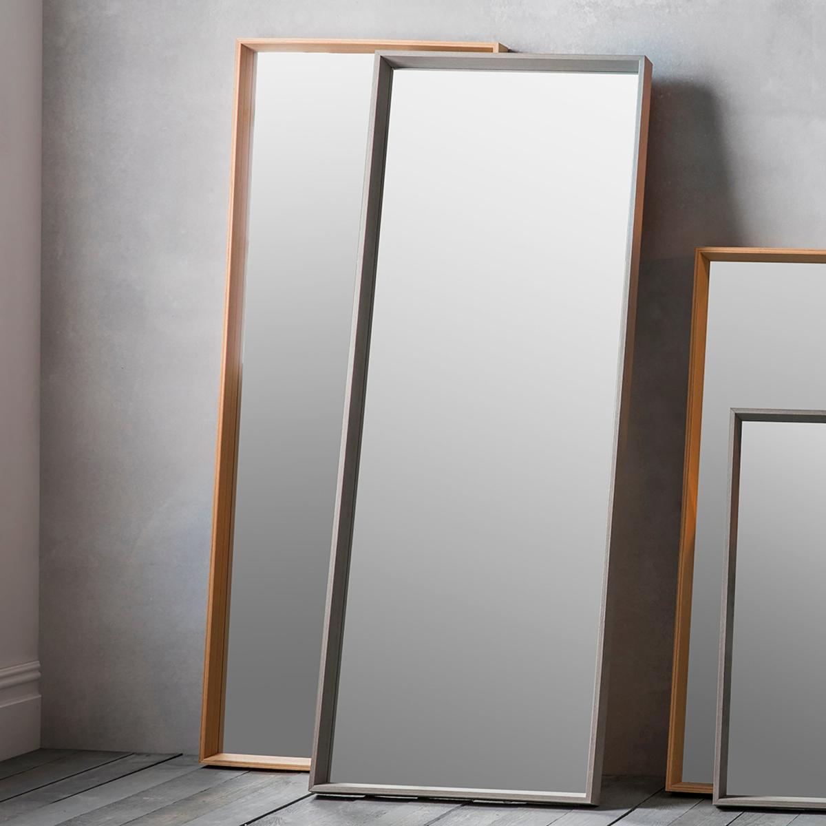 Petra Long Oak Mirror 53 x 143cm Light Wood – image 2