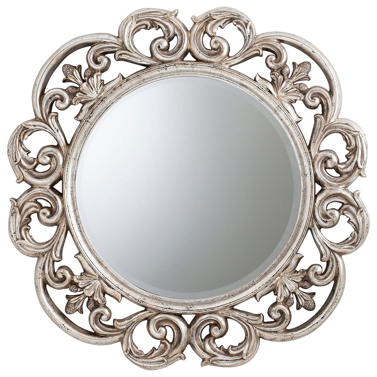 Athol Round Mirror 93cm Silver Silver – image 2
