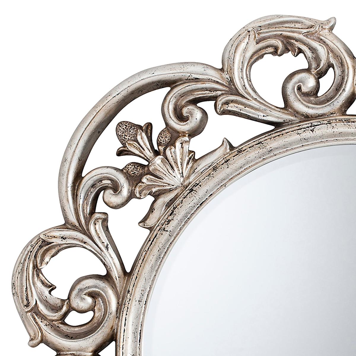 Athol Round Mirror 93cm Silver Silver – image 3