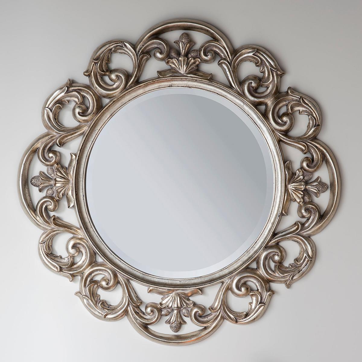Athol Round Mirror 93cm Silver Silver – image 1