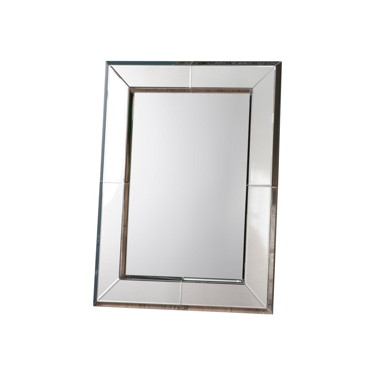 Valenca Rectangle Mirror 80 x 106cm Silver – image 1